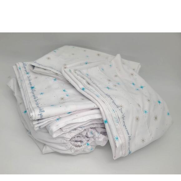 NWOT Westpoint Home "Don't Let Anyone Dull Your Sparkle" Sheet Set Full Double - Picture 6 of 7